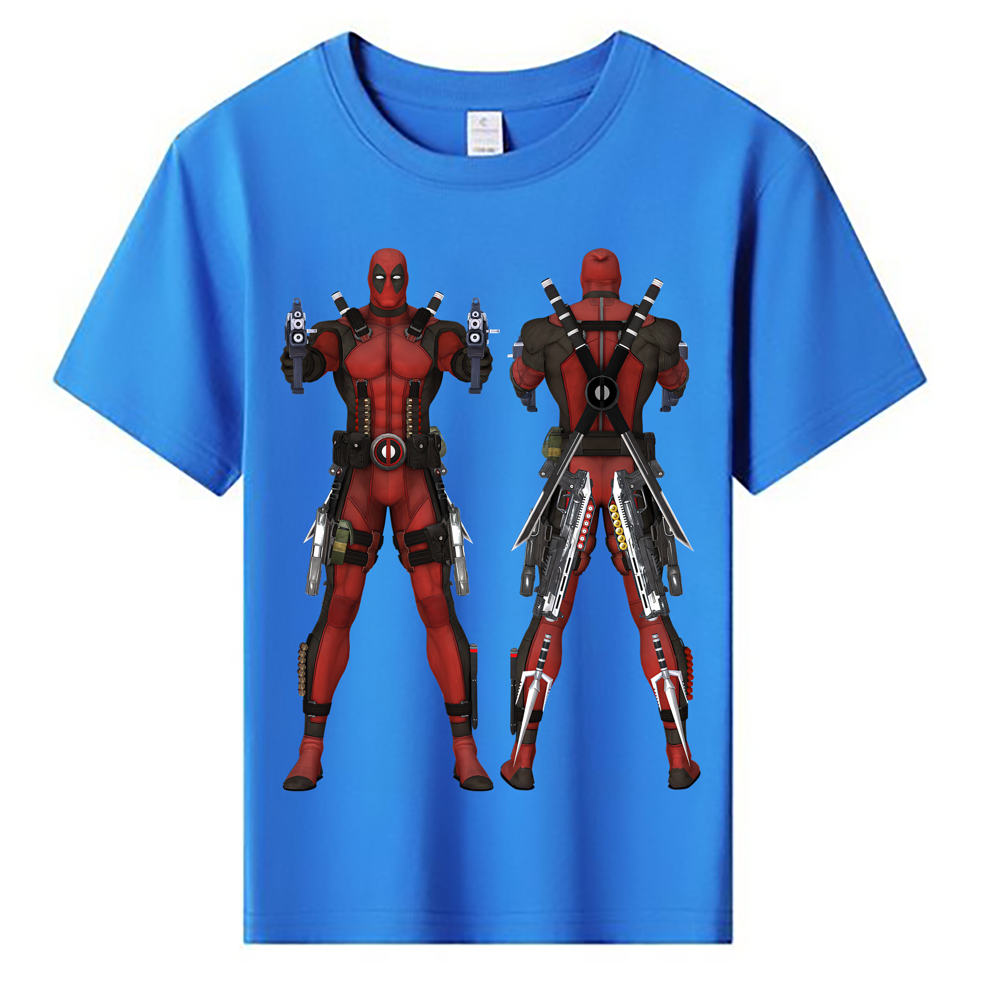 （画像用） Deadpool デッドプール 綿100％キッズTシャツ（フロントプリント）